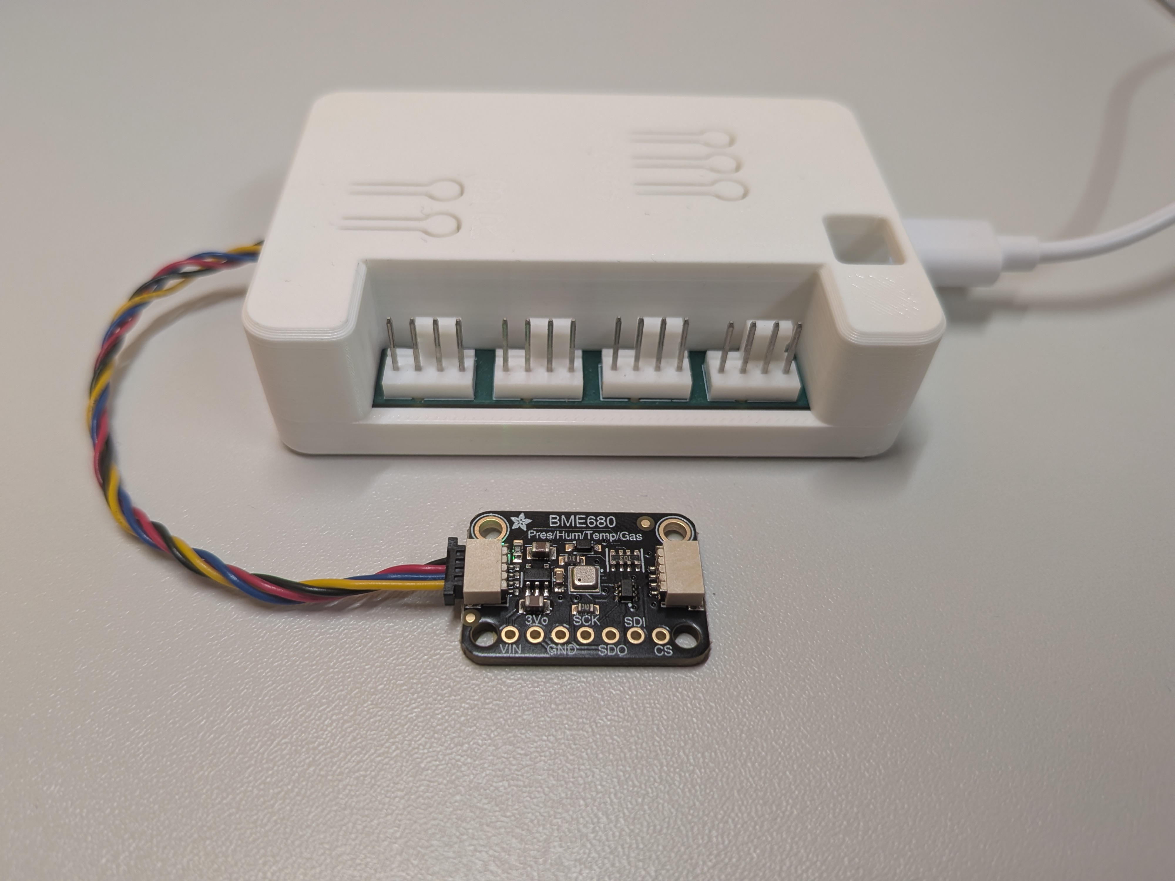 WiFi Fan Controller with an Adafruit BME680 environmental sensor connected over Qwiic / STEMMA QT